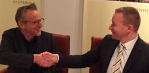 Rob Meijrink (GroenWest) en Michaël Brouwer (G+P)